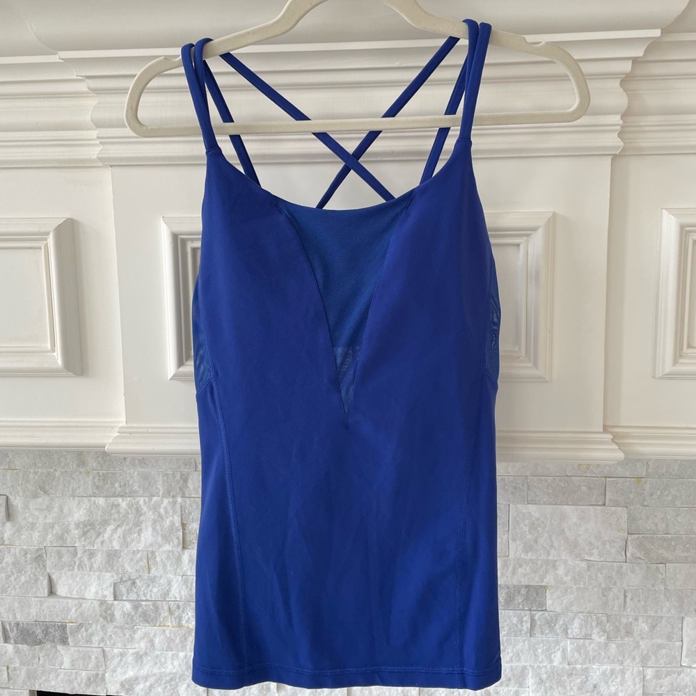 Lululemon Exquisite Tank, Royal Blue, Size 8